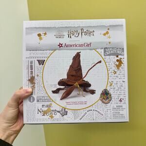 American Girl Harry Potter Wizard Sorting Hat & Broom Nimbus 2000 18-inch Dolls